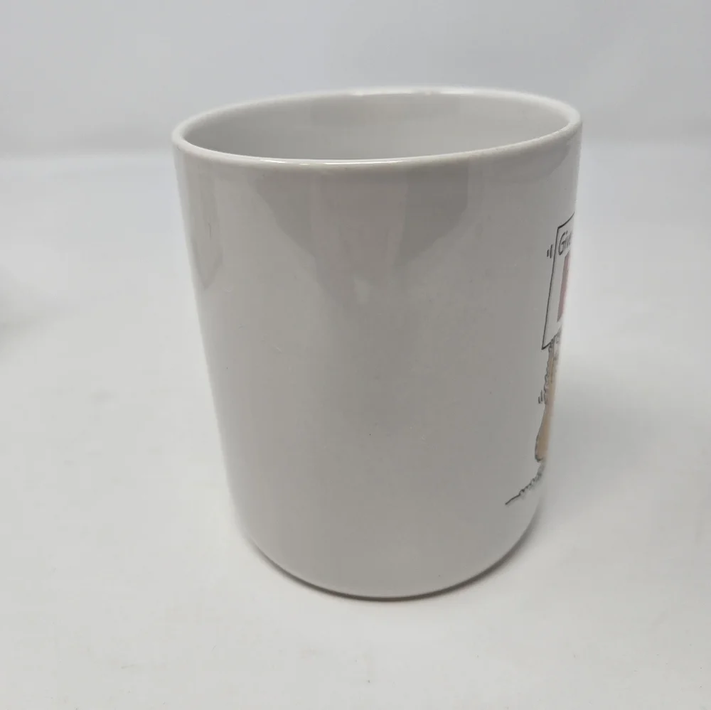 VINTAGE NOS HALLMARK SHOEBOX GREETINGS COFFEE MUG CUP GIVE ME A HUG BEARS WHITE